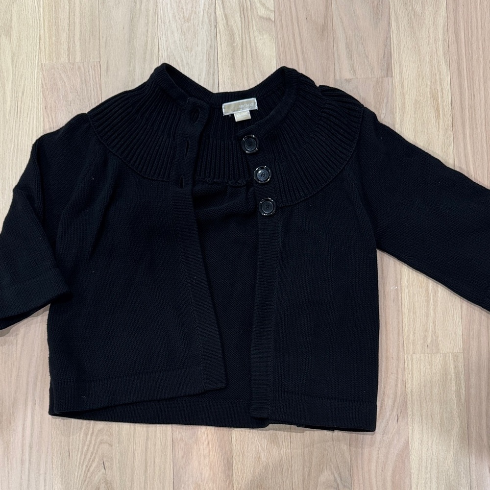 MICHAEL Michael Kors Black Ribbed Cardigan